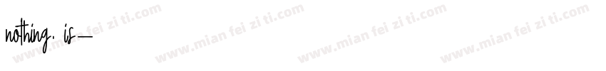 nothing. is字体转换